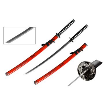 Snake Eye Tactical Red Samurai Katana Sword